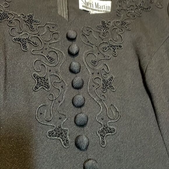Vintage Sheri Martin Black Dress, - Picture 3 of 5